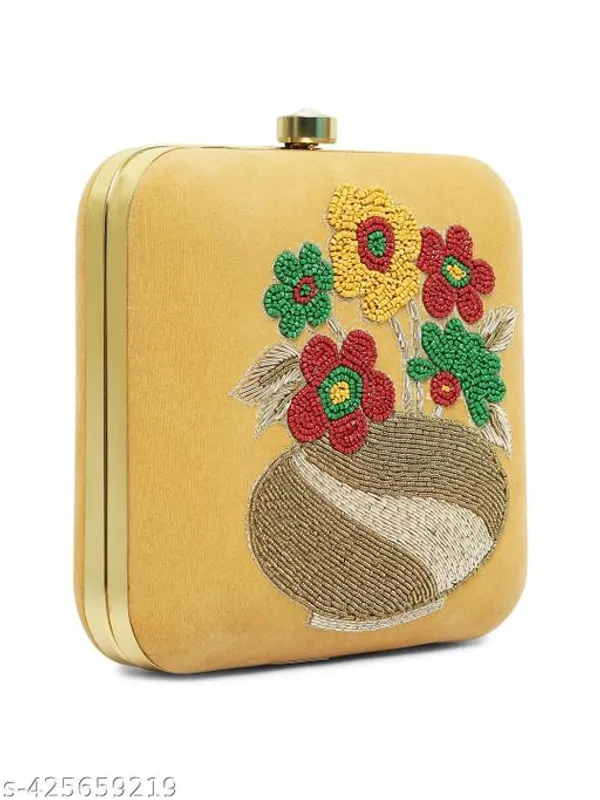 Gold_Velvet_Clutch_For_Women