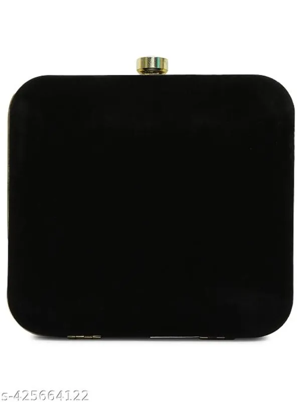 Black_Polyurethane_Clutch_For_Women