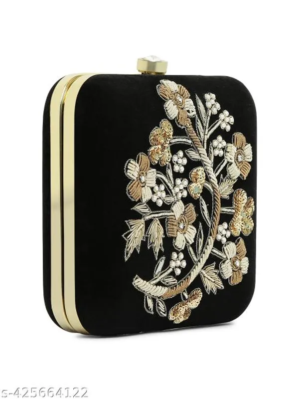 Black_Polyurethane_Clutch_For_Women