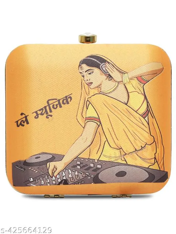 Multicolor_Polyurethane_Clutch_For_Women