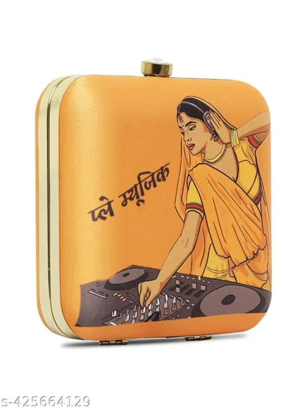 Multicolor_Polyurethane_Clutch_For_Women