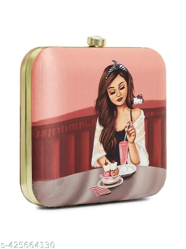 Multicolor_Polyurethane_Clutch_For_Women