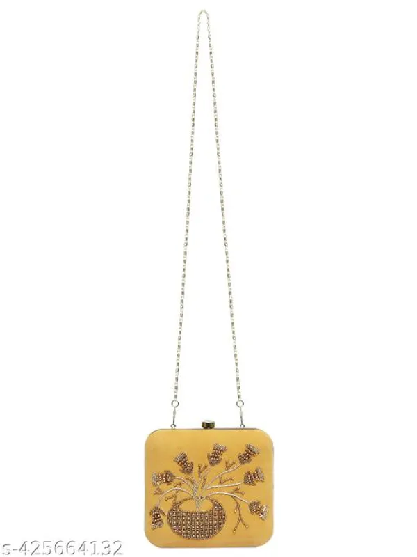 Gold_Velvet_Clutch_For_Women