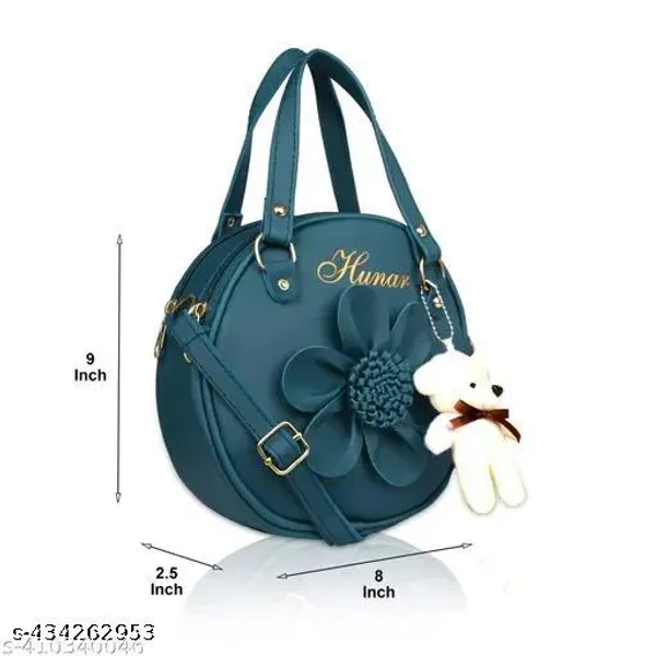 Teal_Polyurethane_Clutch_For_Women