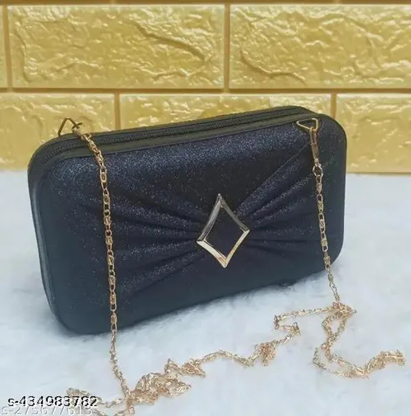 Black_Polyurethane_Clutch_For_Women