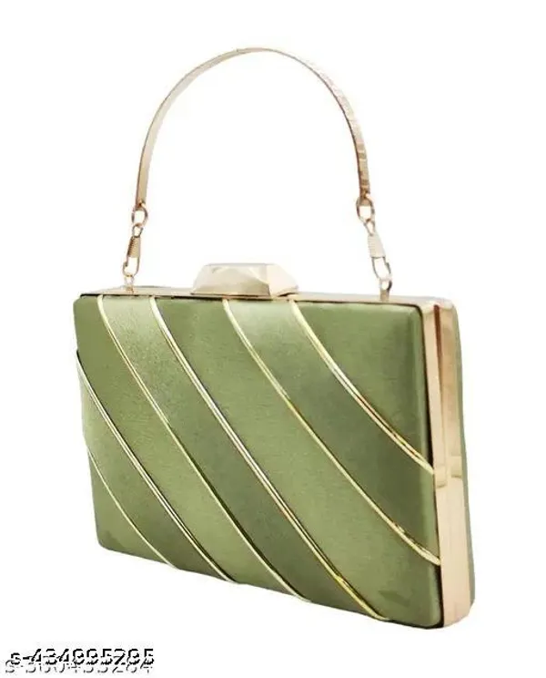 Green_Polyurethane_Hand_Purse_For_Women