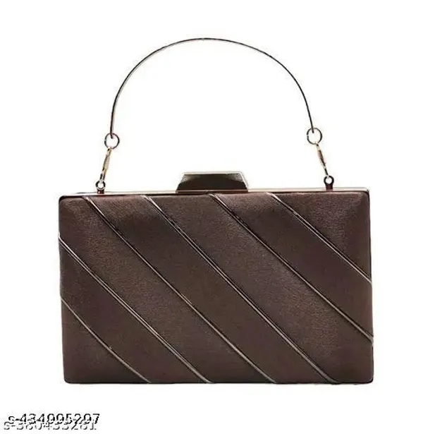 Brown_Polyurethane_Hand_Purse_For_Women