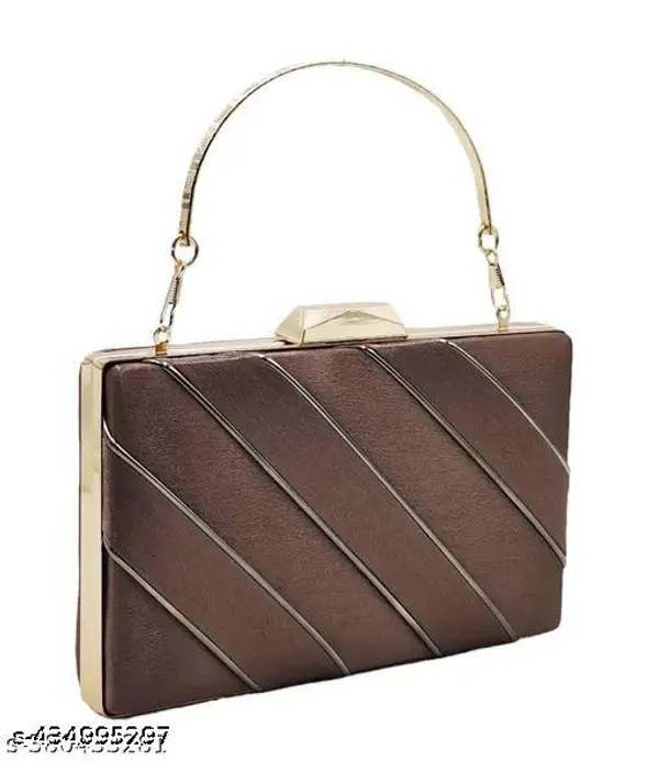 Brown_Polyurethane_Hand_Purse_For_Women