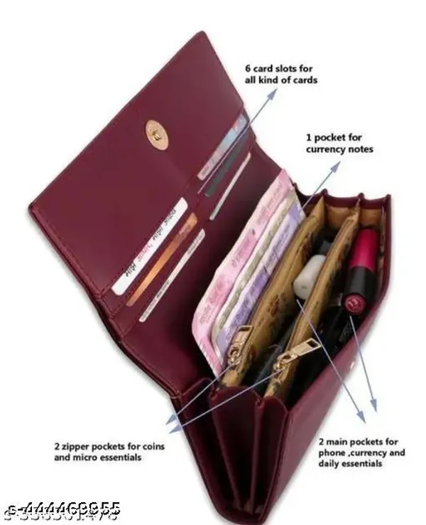 Maroon_Synthetic_-Polyester_Hand_Purse_For_Women