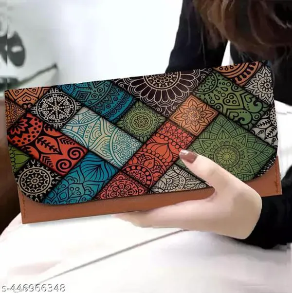 Brown_Polyurethane_Clutch_For_Women