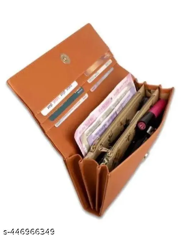 Brown_Polyurethane_Clutch_For_Women