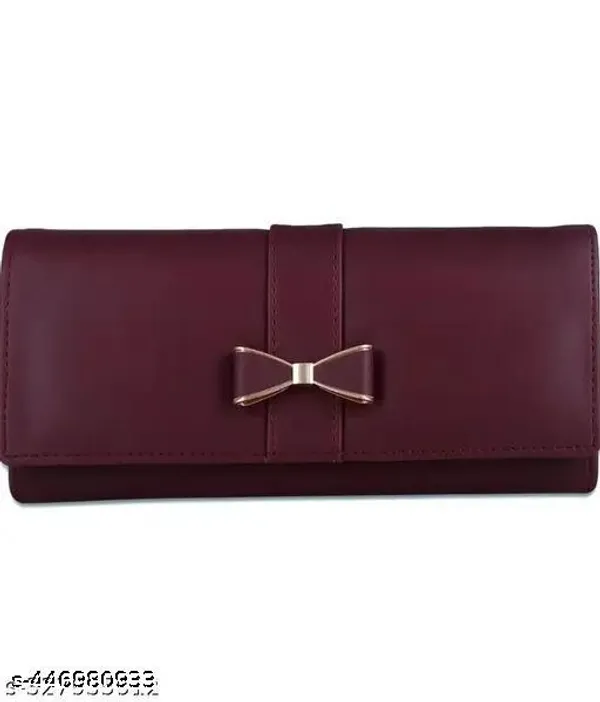 Maroon_Polyurethane_Clutch_For_Women