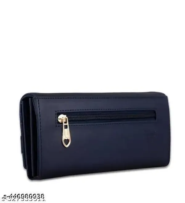 Navyblue_Polyurethane_Clutch_For_Women