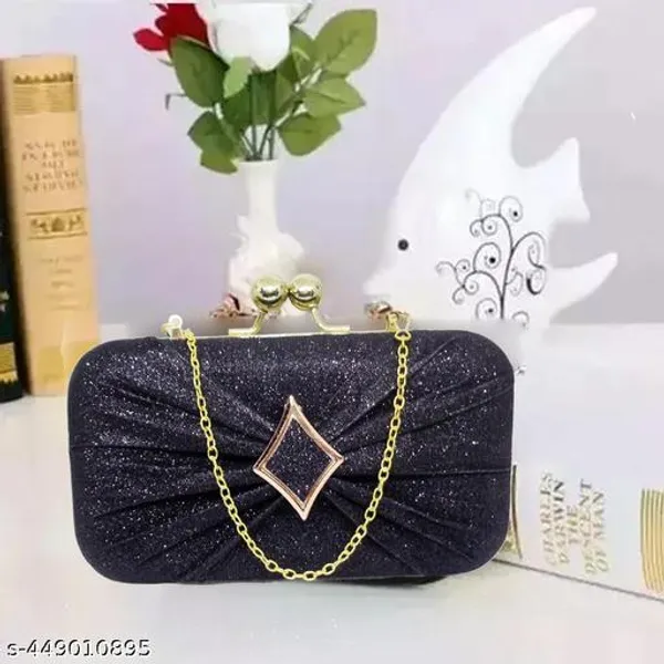 Black_Polyurethane_Clutch_For_Women