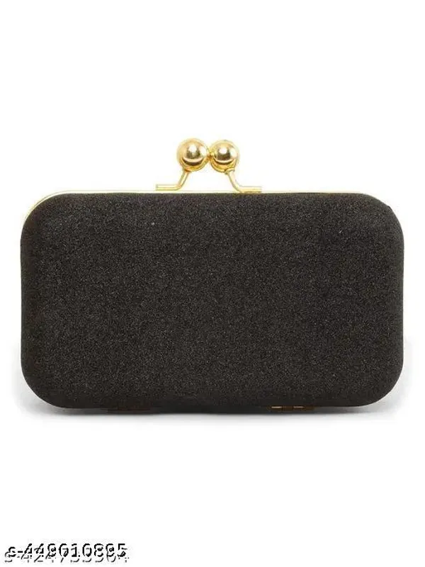 Black_Polyurethane_Clutch_For_Women