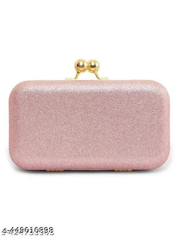 Pink_Polyurethane_Clutch_For_Women