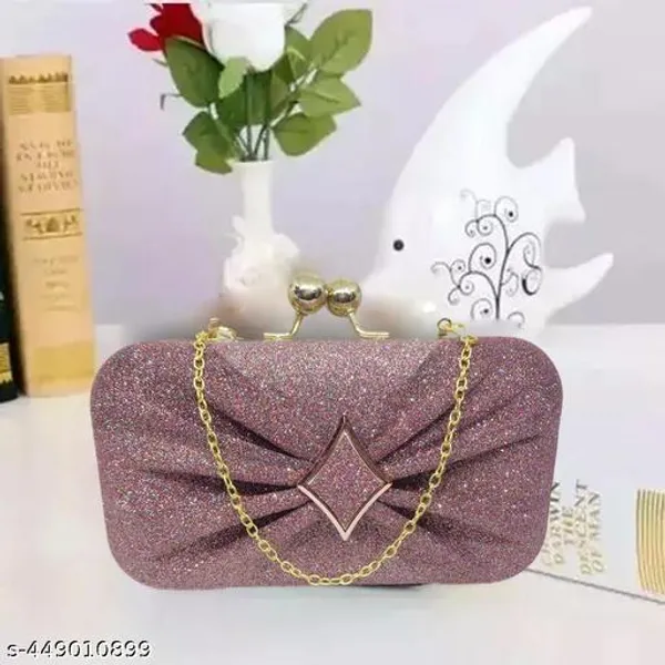 Pink_Polyurethane_Clutch_For_Women