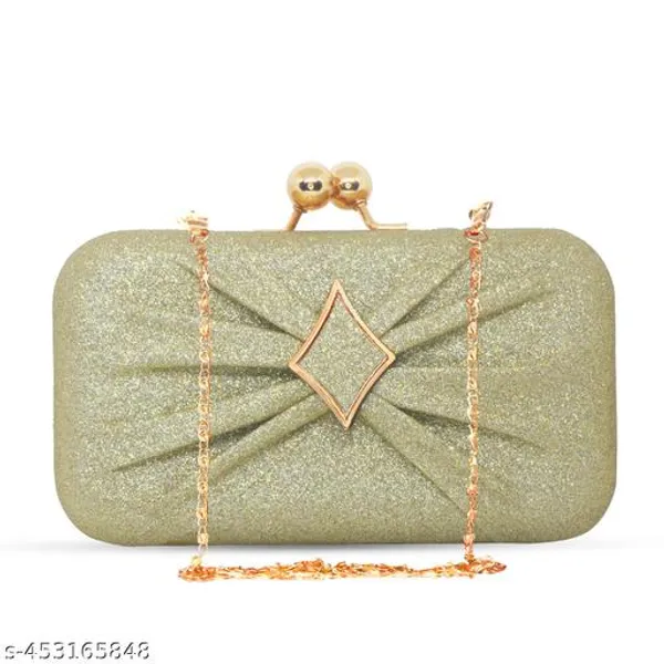 Green_Polyurethane_Clutch_For_Women