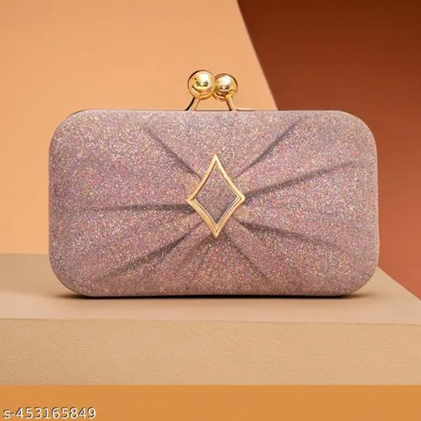 Pink_Polyurethane_Clutch_For_Women