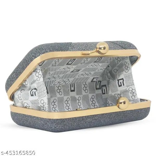 Blue_Polyurethane_Clutch_For_Women