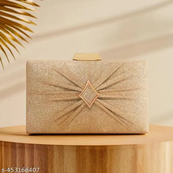 Beige_Velvet_Clutch_For_Women