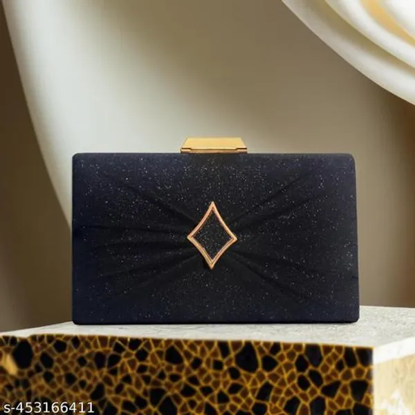 Black_Polyurethane_Clutch_For_Women