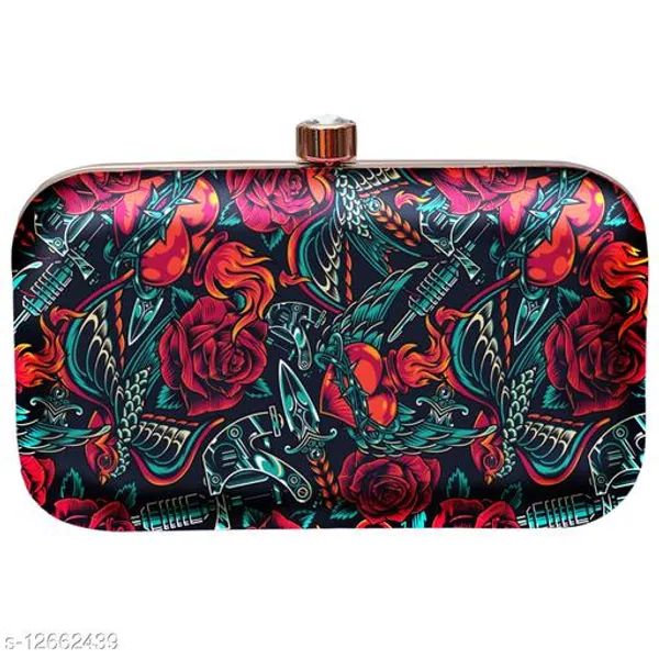 Multicolor_Polyurethane_Clutch_For_Women