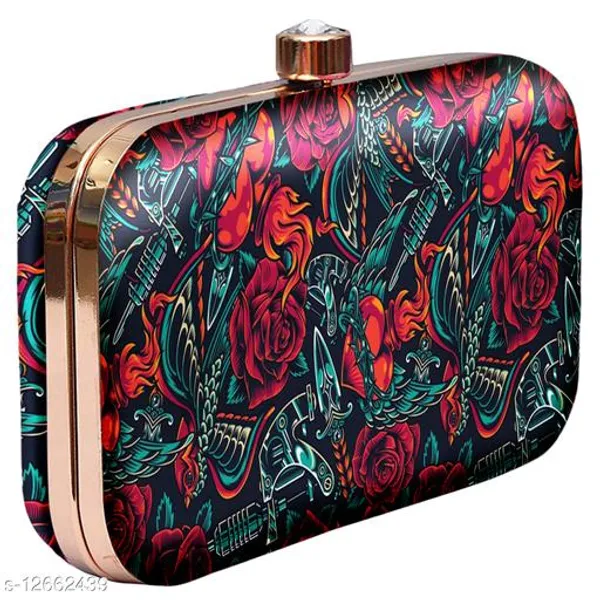 Multicolor_Polyurethane_Clutch_For_Women
