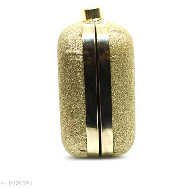 Gold_Polyurethane_Clutch_For_Women