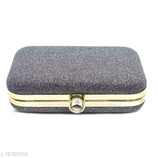Grey_Velvet_Clutch_For_Women