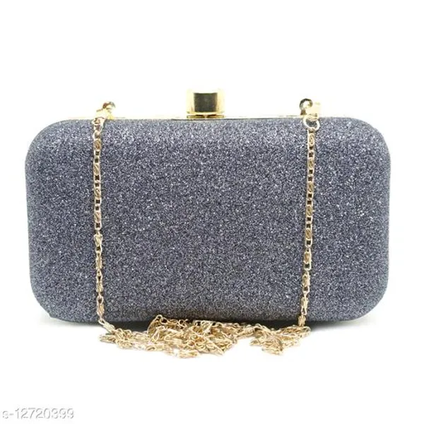 Grey_Velvet_Clutch_For_Women