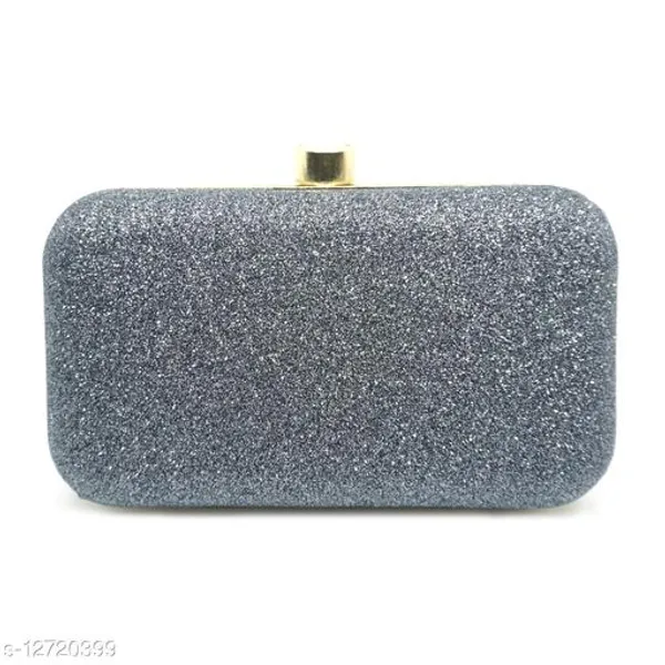 Grey_Velvet_Clutch_For_Women