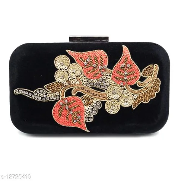 Black_Polyurethane_Clutch_For_Women