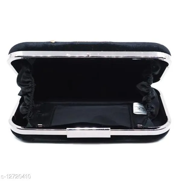 Black_Polyurethane_Clutch_For_Women