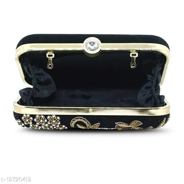 Black_Polyurethane_Clutch_For_Women