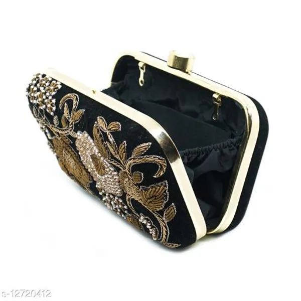 Black_Polyurethane_Clutch_For_Women