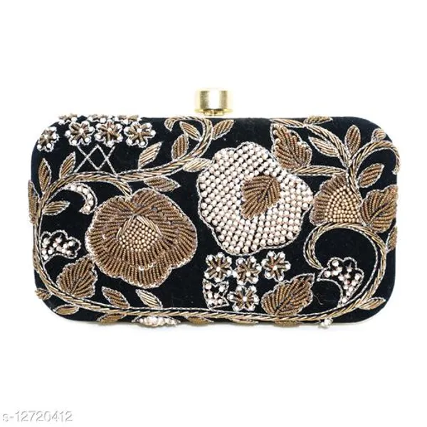 Black_Polyurethane_Clutch_For_Women