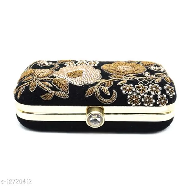 Black_Polyurethane_Clutch_For_Women