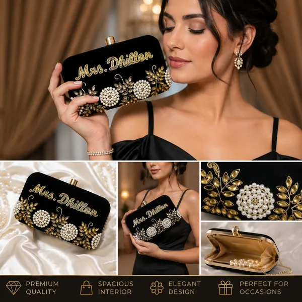 Black_Polyurethane_Clutch_For_Women
