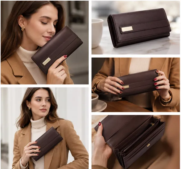 Brown_Polyurethane_Clutch_For_Women