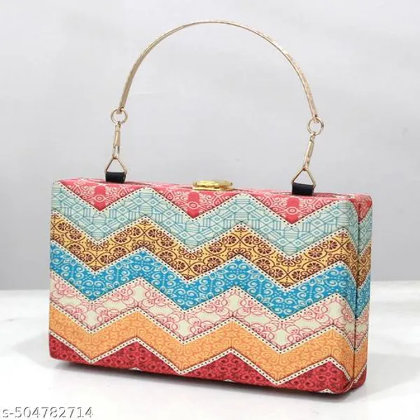 Multicolor_Polyurethane_Clutch_For_Women
