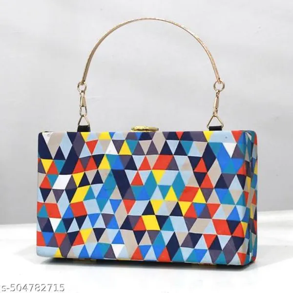 Multicolor_Polyurethane_Clutch_For_Women