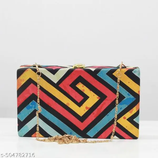 Multicolor_Velvet_Clutch_For_Women