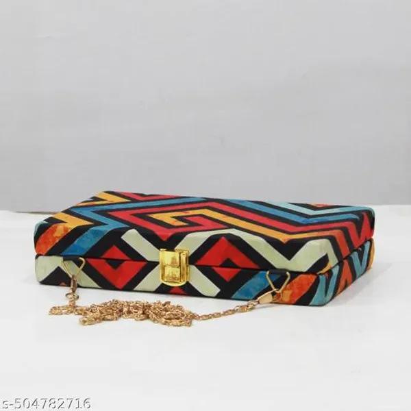 Multicolor_Velvet_Clutch_For_Women