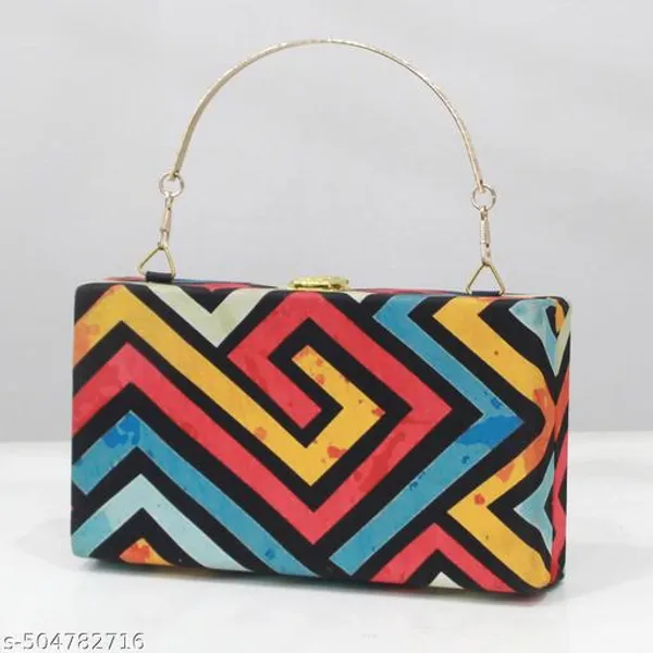 Multicolor_Velvet_Clutch_For_Women