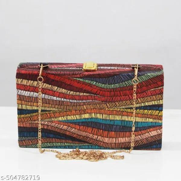 Multicolor_Polyurethane_Clutch_For_Women