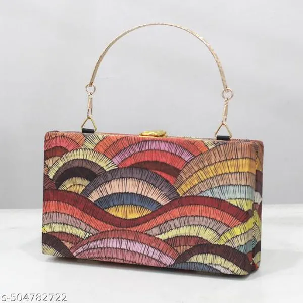 Multicolor_Polyurethane_Clutch_For_Women