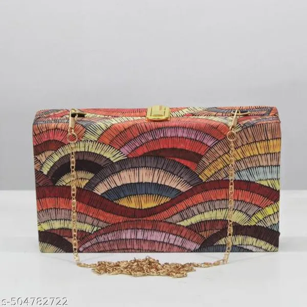 Multicolor_Polyurethane_Clutch_For_Women