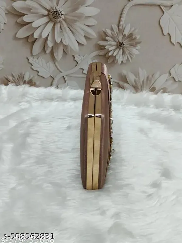 Brown_Polyurethane_Clutch_For_Women