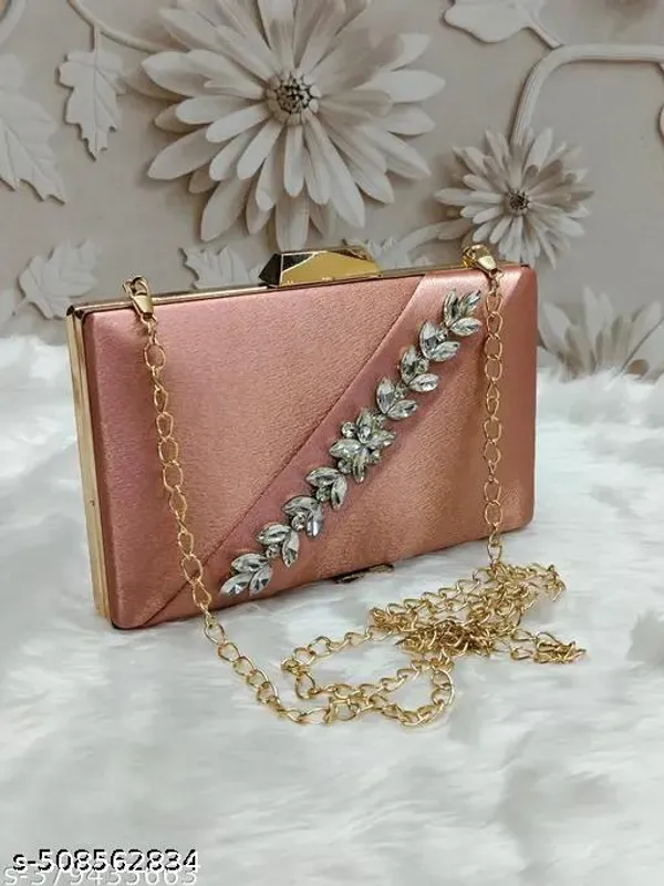 Pink_Polyurethane_Clutch_For_Women